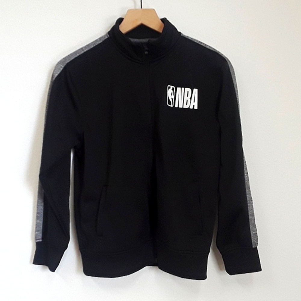 NBA - Boy's Large - Black Zip-up Sweatshirt